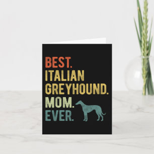 Cartão Mãe do Galgo Italiano para Sempre Dia das Mães Ama