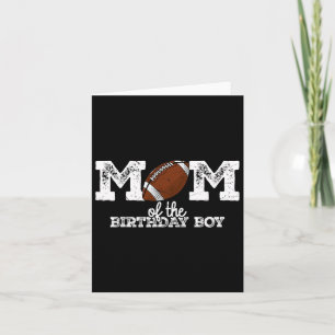 Cartão Mãe Do Menino De Aniversário Amante De Futebol Fam