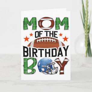 Cartão Mãe Do Menino De Aniversário Dia De Jogo Amante De