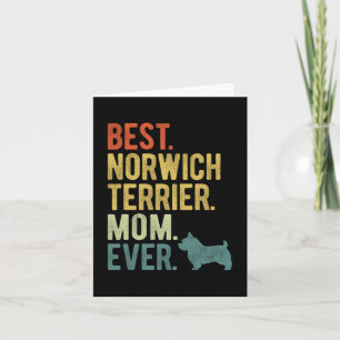 Cartão Mãe do Norwich Terrier Sempre Amantes de Cães Dia 