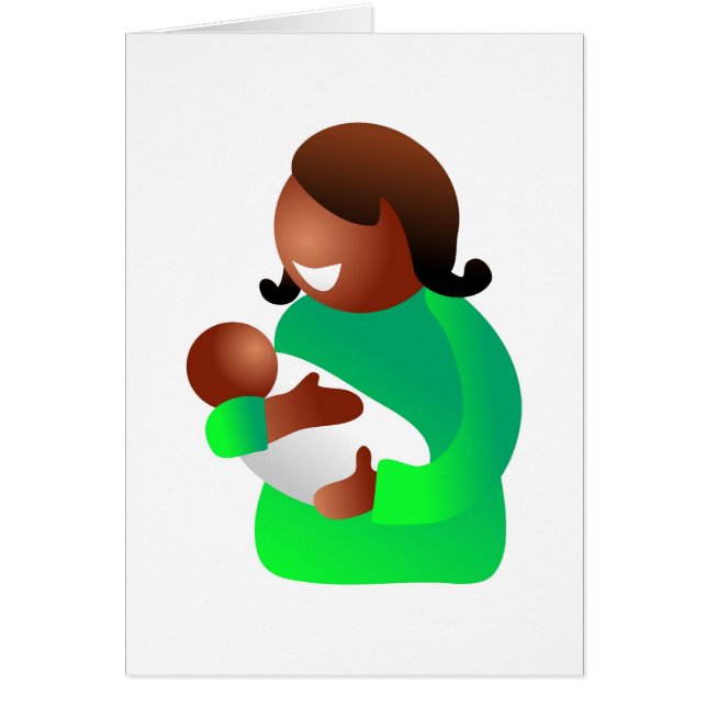 Cartão Mãe e Bebê (Frente)