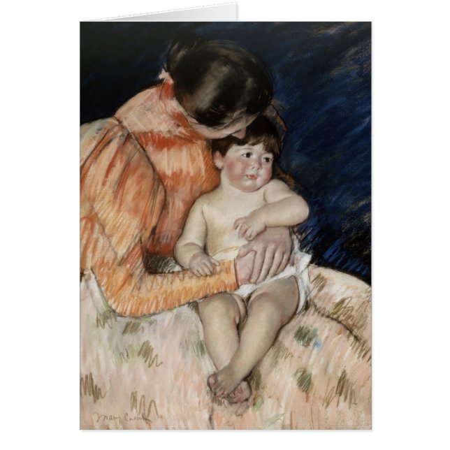 Cartão Mãe e criança, 1890s (Frente)