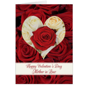 Cartão Mãe em Rosas de Feliz dia de os namorados de Direi