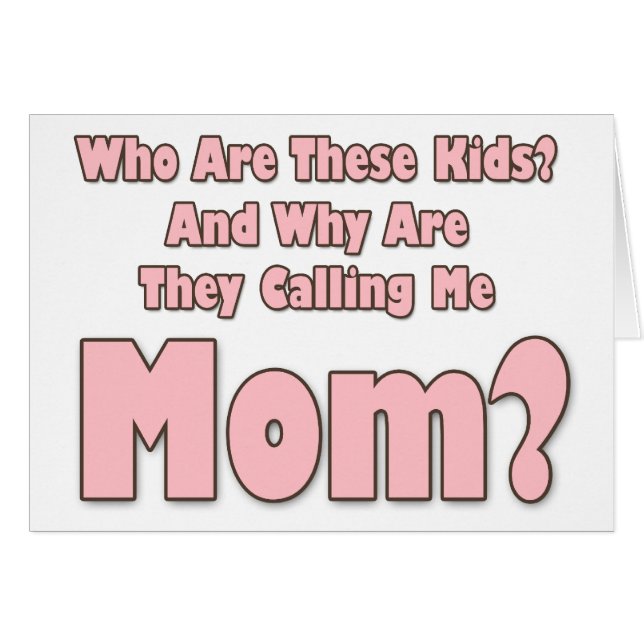 Cartão Mãe Engraçada (Frente Horizontal)