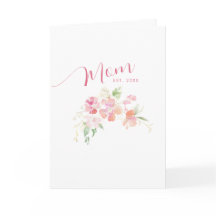 Mãe Estabelecida Rosa Floral Dia das Mães