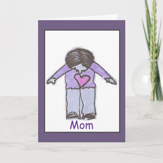 Cartão Mãe, Eu Te Amo. (Frente)