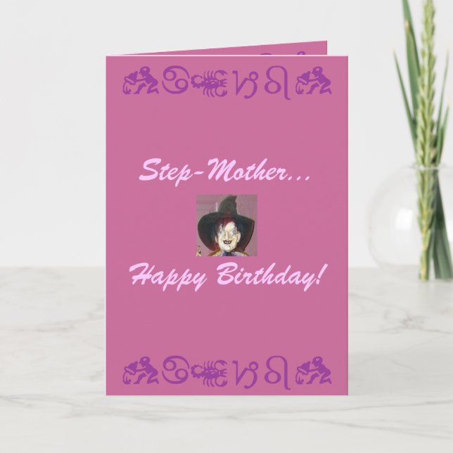 Cartão Mãe, Feliz Aniversário! (Frente)