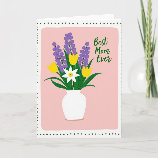 Cartão Mãe Flor de Lavanda (Frente)