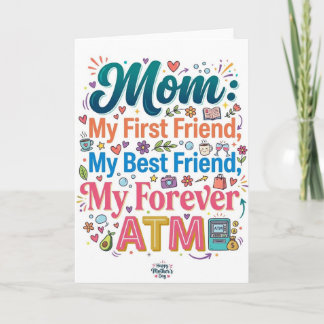 Cartão Mãe Minha Primeira Amiga Melhor Amiga Para Sempre 