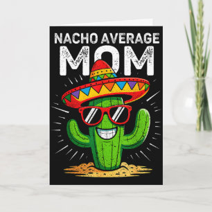 Cartão Mãe não mediana engraçada cinco de maio festa mexi