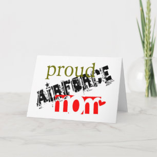 Cartão mãe orgulhosa da Força Aérea