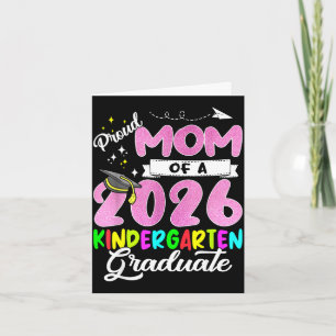Cartão Mãe orgulhosa de uma mãe da turma de 2026 graduada