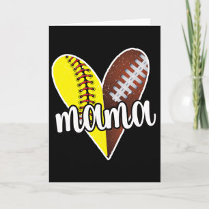 Cartão Mãe orgulhosa jogador de futebol suave bebê