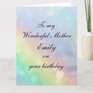 Cartão Mãe Personalizada Aniversário
