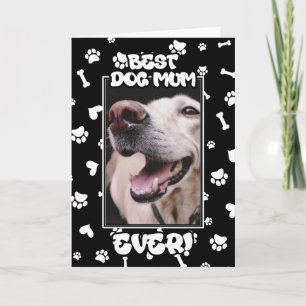 Cartão Mãe personalizada de melhor cachorro para sempre