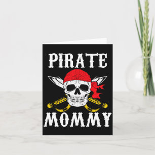 Cartão Mãe pirata masculina correspondendo ao dia das bru