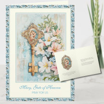 Mãe Religiosa Maria Encorajamento Floral