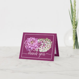 Cartão Mãe Rosa e Orquídeas Brancas Floral Obrigado