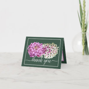 Cartão Mãe Rosa e Orquídeas Brancas Floral Obrigado