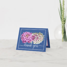 Cartão Mãe Rosa e Orquídeas Brancas Floral Obrigado