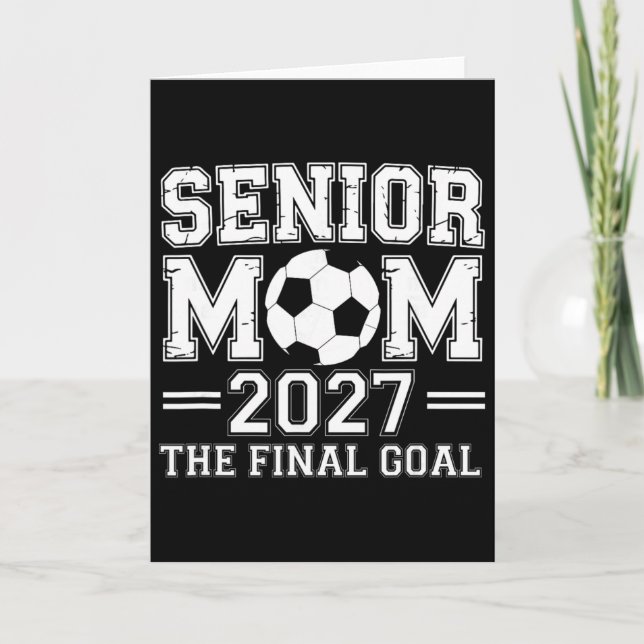 Cartão Mãe Sênior 2027 O Gol Final de Futebol  (Frente)