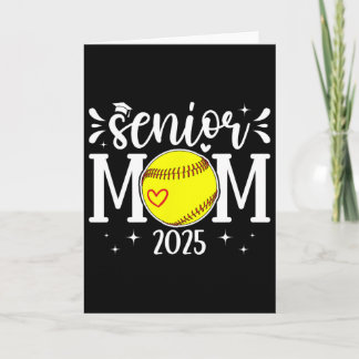 Cartão Mãe Sênior de Softbol de um Jogador de Softbol Sên