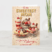 Mãe, sundae de sorvete, Dia das Mães