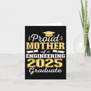 Cartão Mãe Super Orgulhosa Do Formando De Engenharia Fa D