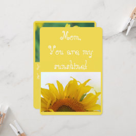 Cartão Mãe, você é meu sol!