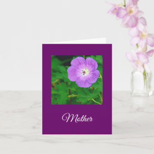 CARTÃO "MÃE, VOCÊ FEZ ISSO PARECER FÁCIL" FLORAL ROXO MAR
