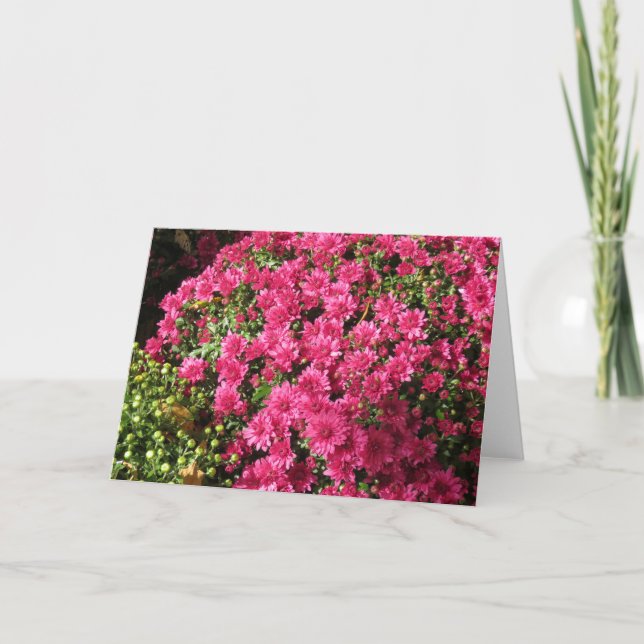 Cartão Mães Cor-de-Rosa Escuro (Frente)