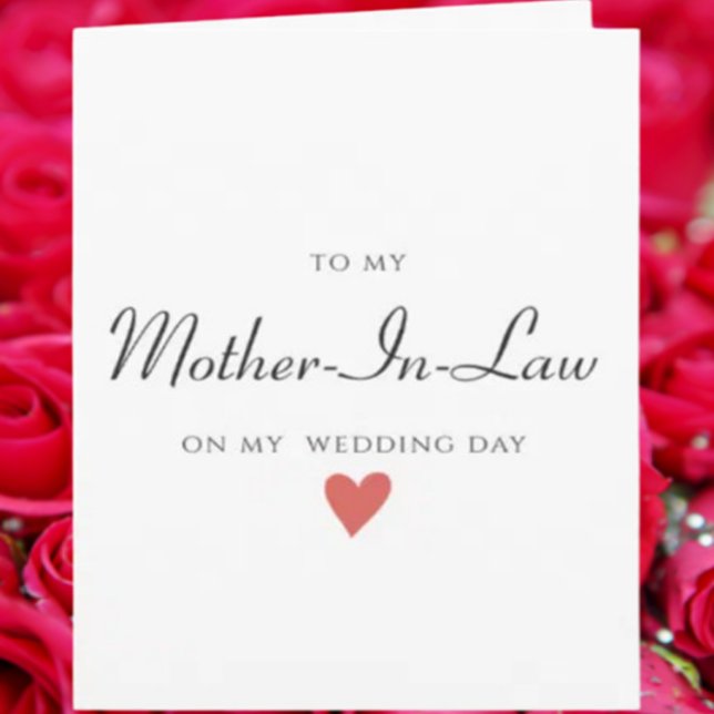 Cartão Mães da Noiva ou do Groom, Obrigado Casamento (Criador carregado)