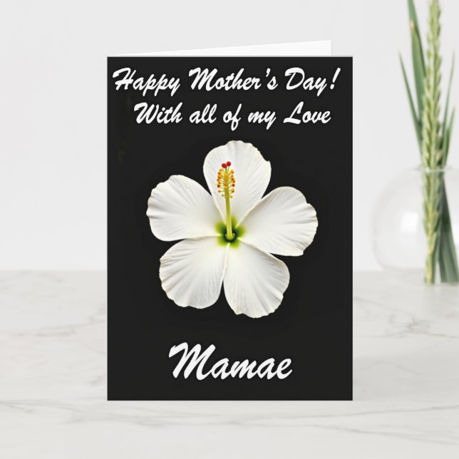 Cartão Mães Florada Branca Luminosa (Frente)