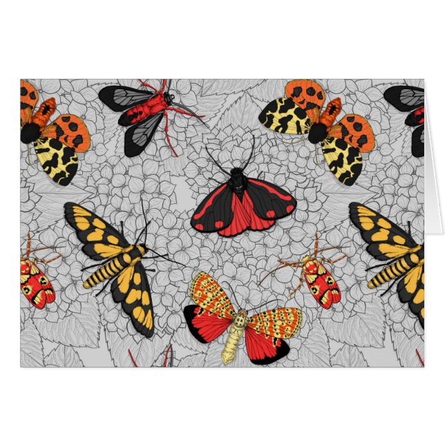 Cartão Mães na hydrangea (Frente Horizontal)