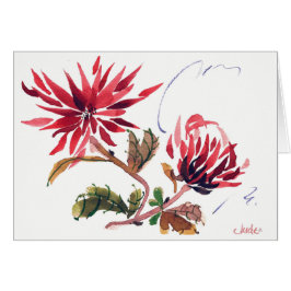 Cartão Mães vermelhas (5" x 7"), envelopes brancos