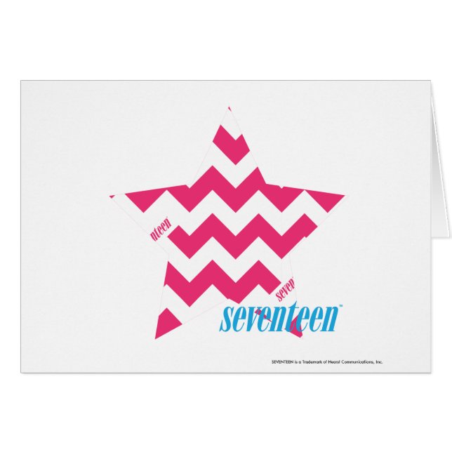 Cartão Magenta 2 do ziguezague (Frente Horizontal)