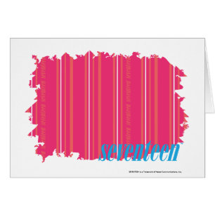 Cartão Magenta fina 2 das listras
