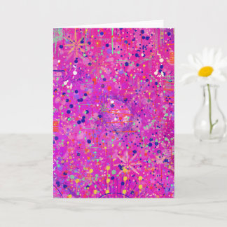 Cartão Magenta Jubilee Abstract Print 