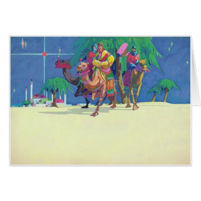 Cartão Magi Vintage em Camelos (Frente Horizontal)