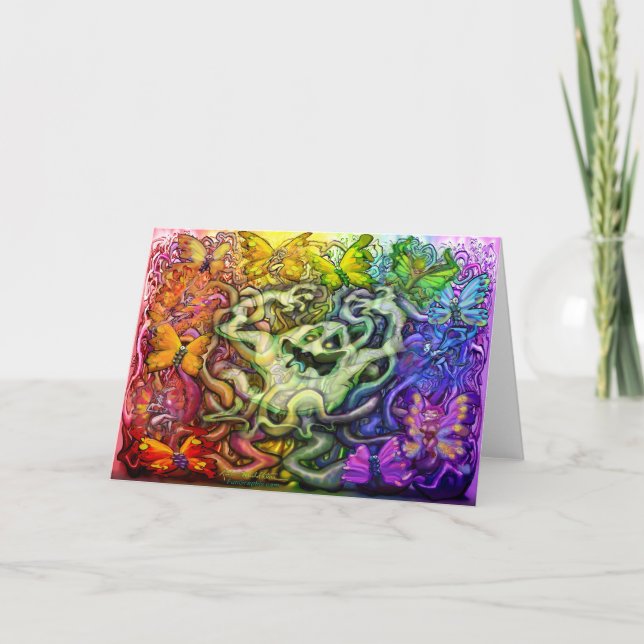 Cartão Magia Arco-Íris Fantástica (Frente)