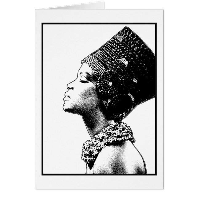 Cartão Magia da Menina Negra  (Frente)
