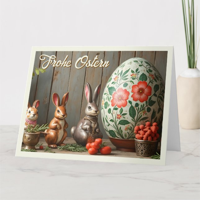 Cartão Magia da Primavera com Flores e Felicidade de Coel (Frente)