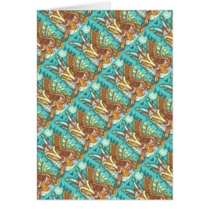CARTÃO MAGIC CANDY CORN DRAGON, HALLOWEEN FANTASY CARD