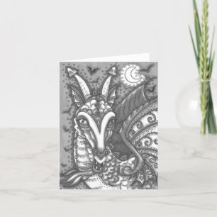 Cartão MAGIC CANDY CORN DRAGON, HALLOWEEN FANTASY Vazio