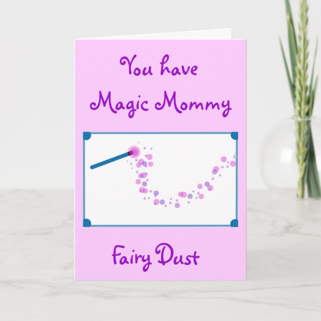 Cartão Magic Mommy Fairy Dust (Frente)