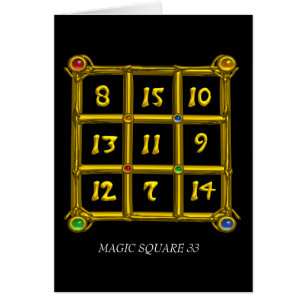 CARTÃO MAGIC SQUARE 33