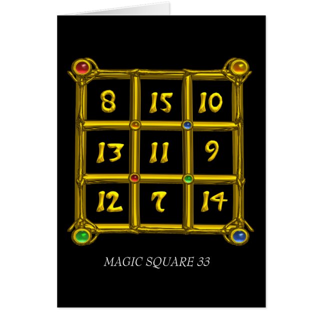 CARTÃO MAGIC SQUARE 33 (Frente)