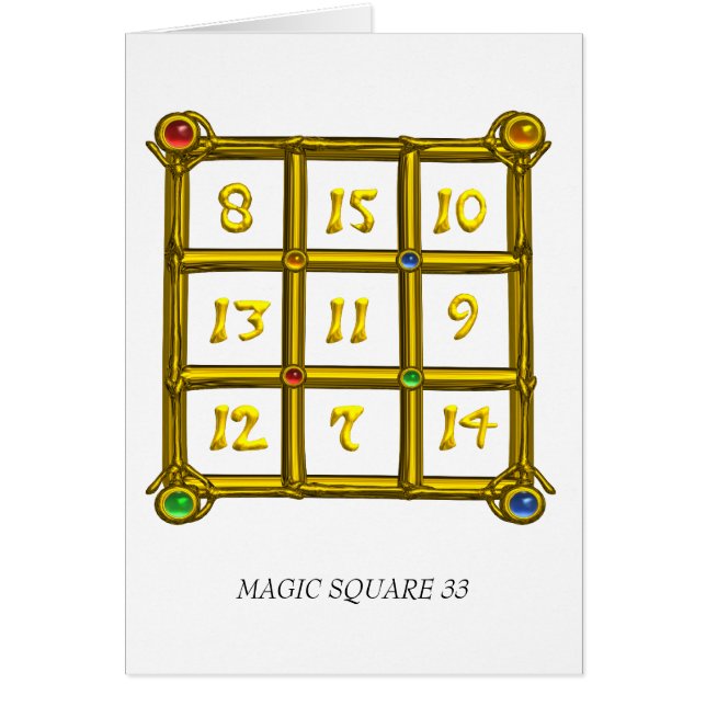 CARTÃO MAGIC SQUARE 33 (Frente)