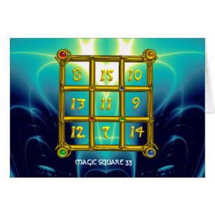 CARTÃO MAGIC SQUARE 33