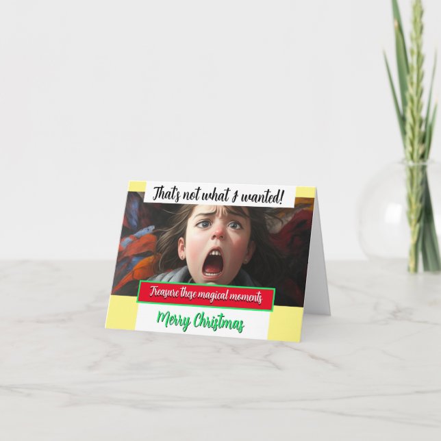 Cartão Mágica do Natal NÃO É O QUE EU QUERIA (Frente)